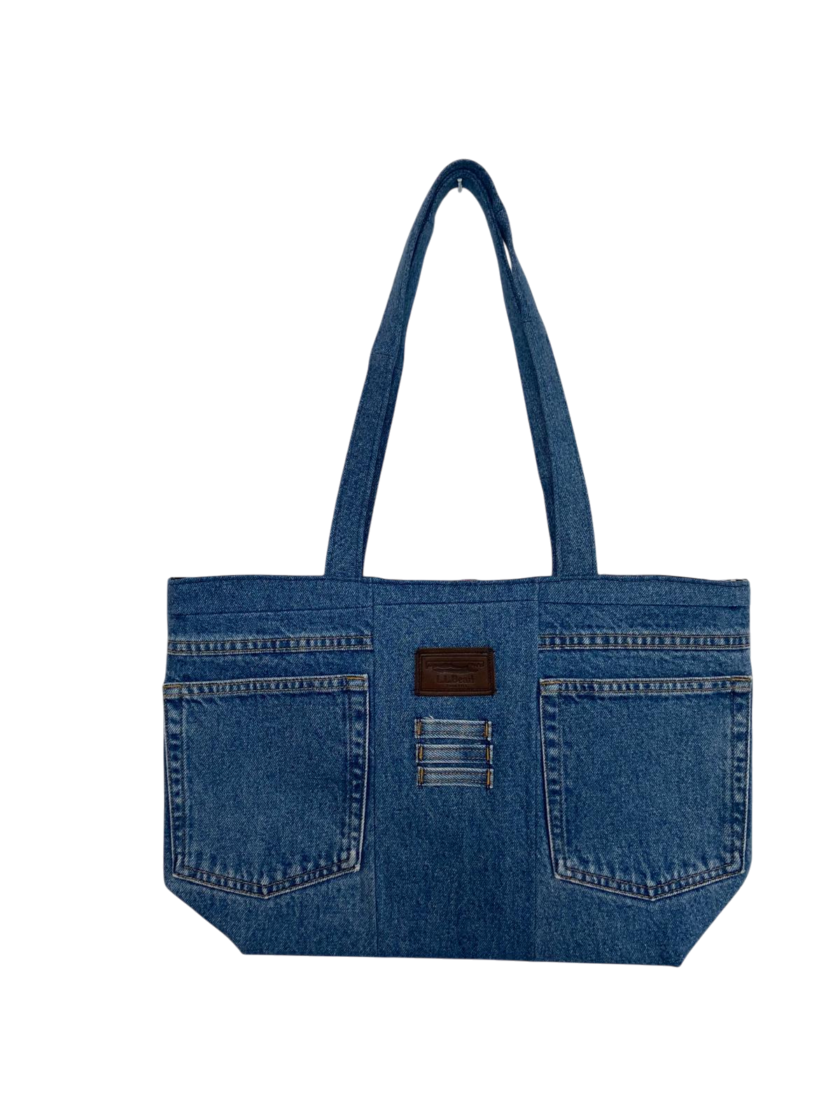 Upcycled Denim Shoulder Bag / Tote - Image 2
