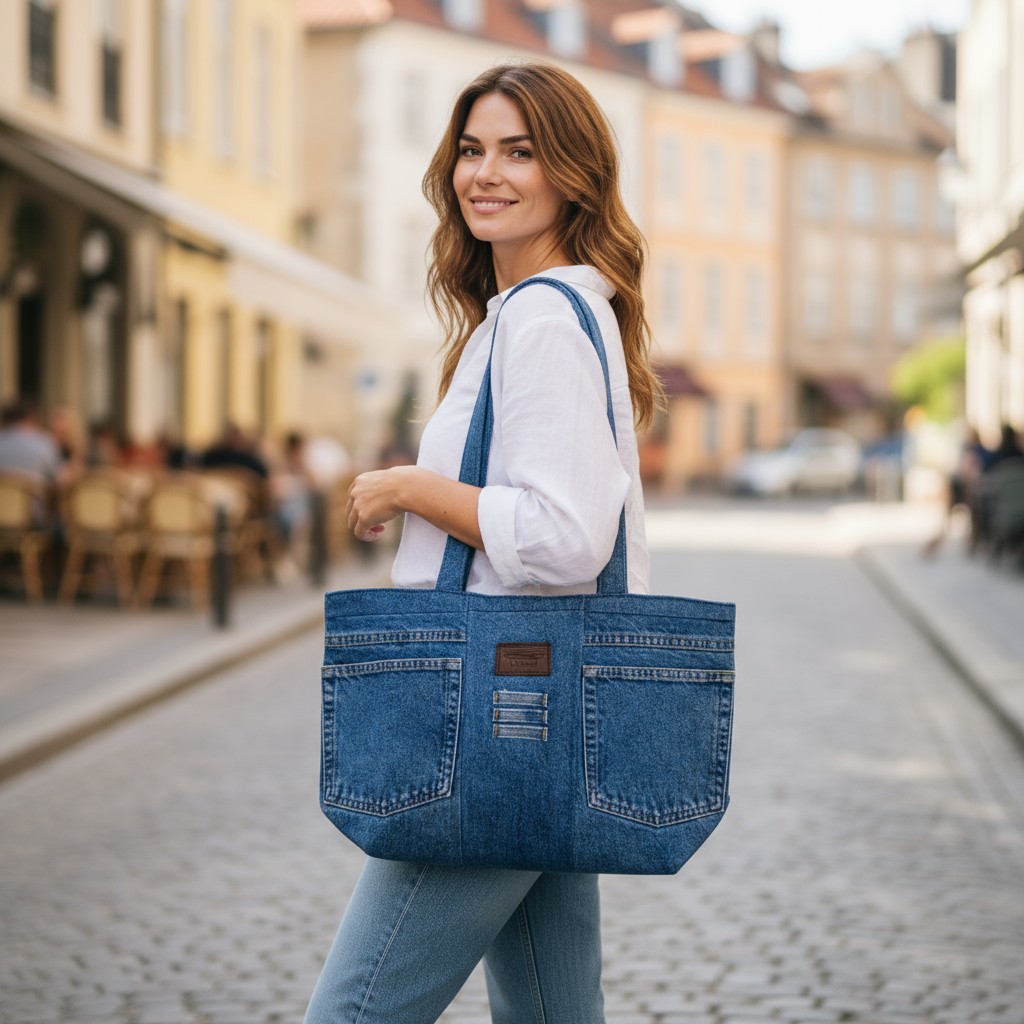 Denim Shoulder Bag